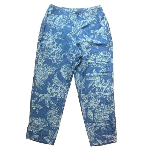Tommy Bahama 100% Silk Floral Pants Size 12 - Picture 1 of 10
